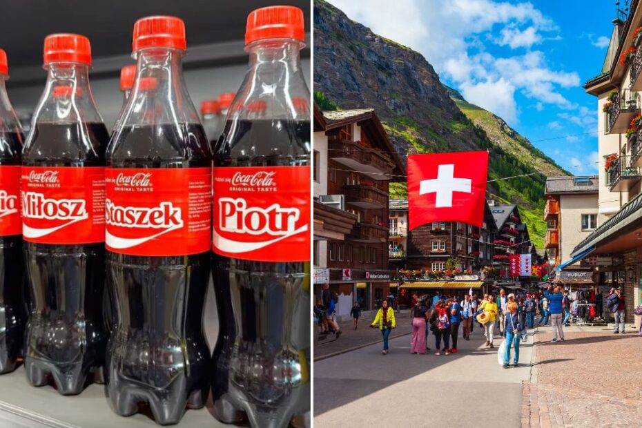 Polskie imiona na Coca-Coli w Szwajcarii