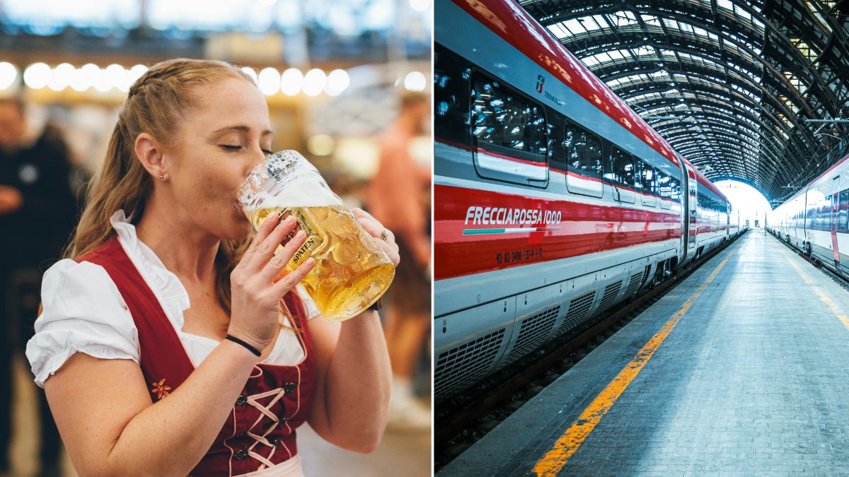 pociąg na Oktoberfest w Monachium