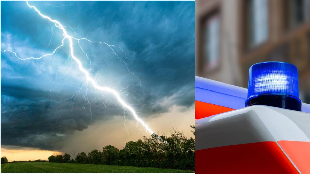Piorun zabił mężczyznę w ogrodzie -