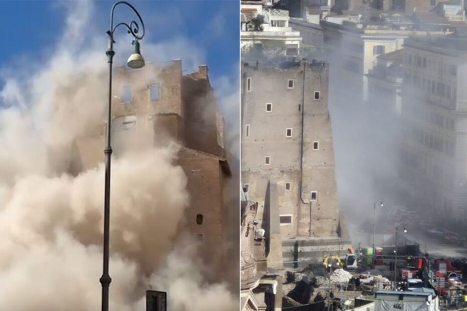 Tragedia w Rzymie, zawaliła się słynna wieża