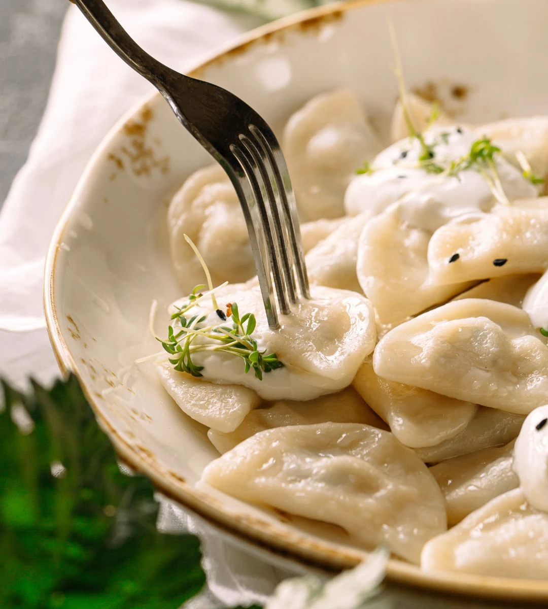 idealna mąka do pierogów Foto: talerz pierogów