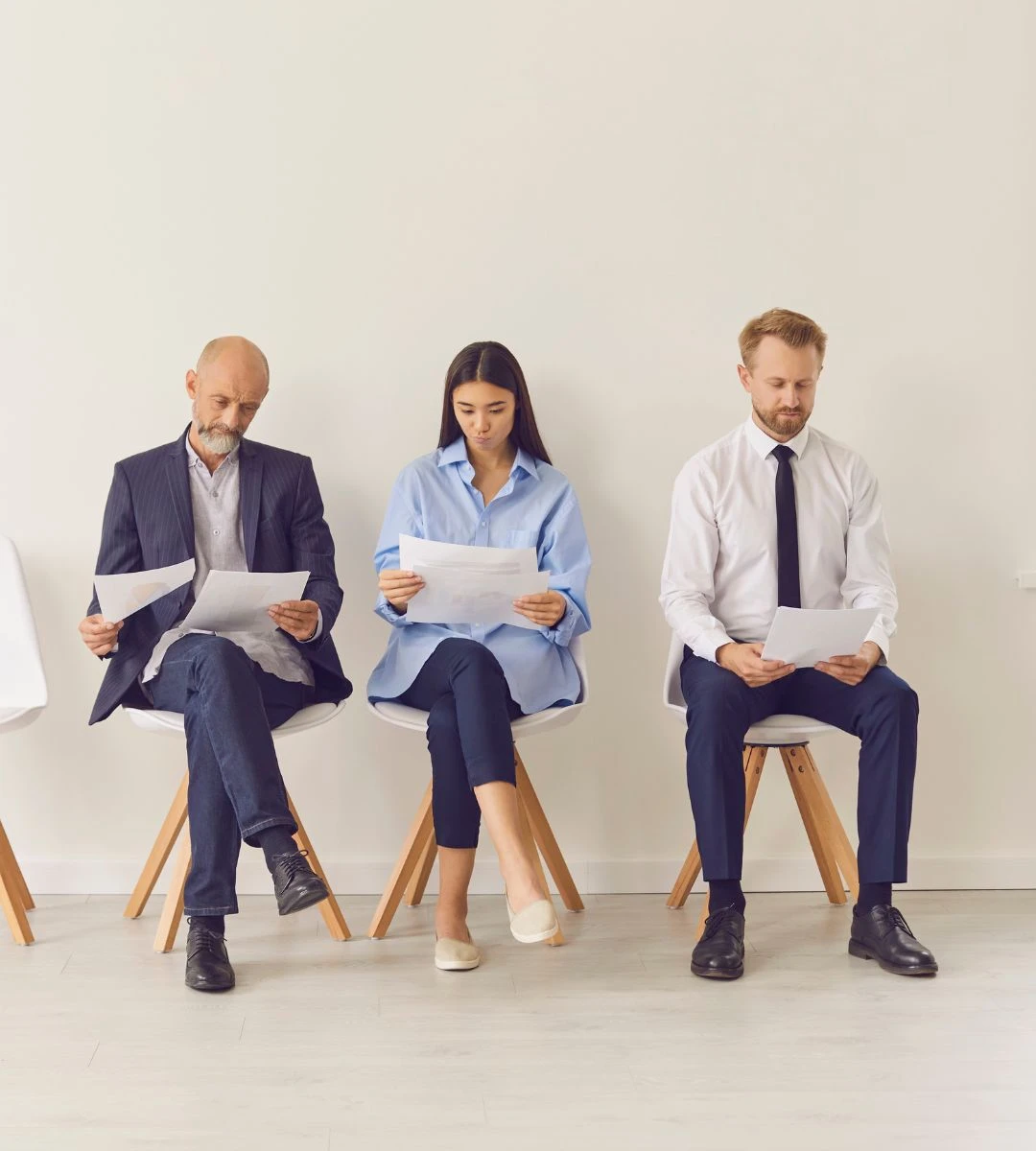 ulubione pytanie Jeffa Bezosa na rozmowie kwalifikacyjnej Foto: Kandydaci czekający na rozmowę kwalifikacyjną