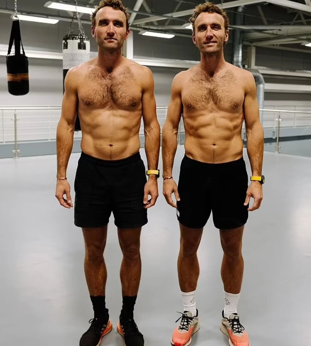 Najbardziej spektakularny eksperyment dietetyczny Foto: Brytyjscy bliźniacy prezentują efekty eksperymentu dietetycznego