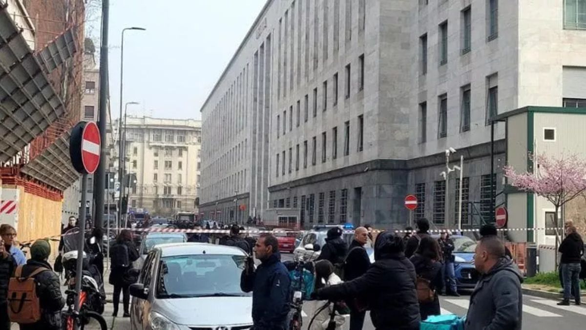 Alarm bombowy w budynku sądu